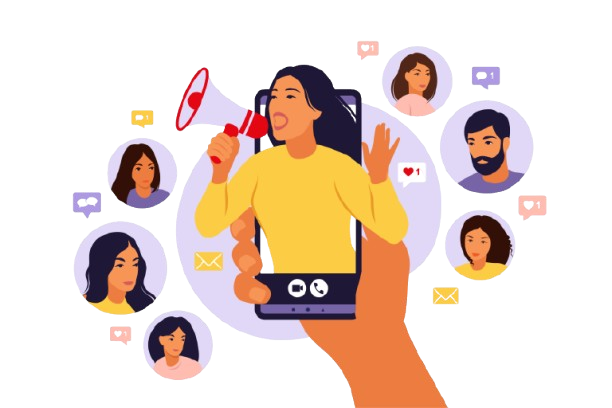 Home influencer marketing social media or network promotion vector removebg preview